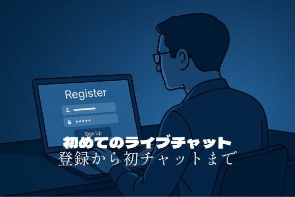 初めてのライブチャット｜登録から初チャットまでの流れをやさしく解説