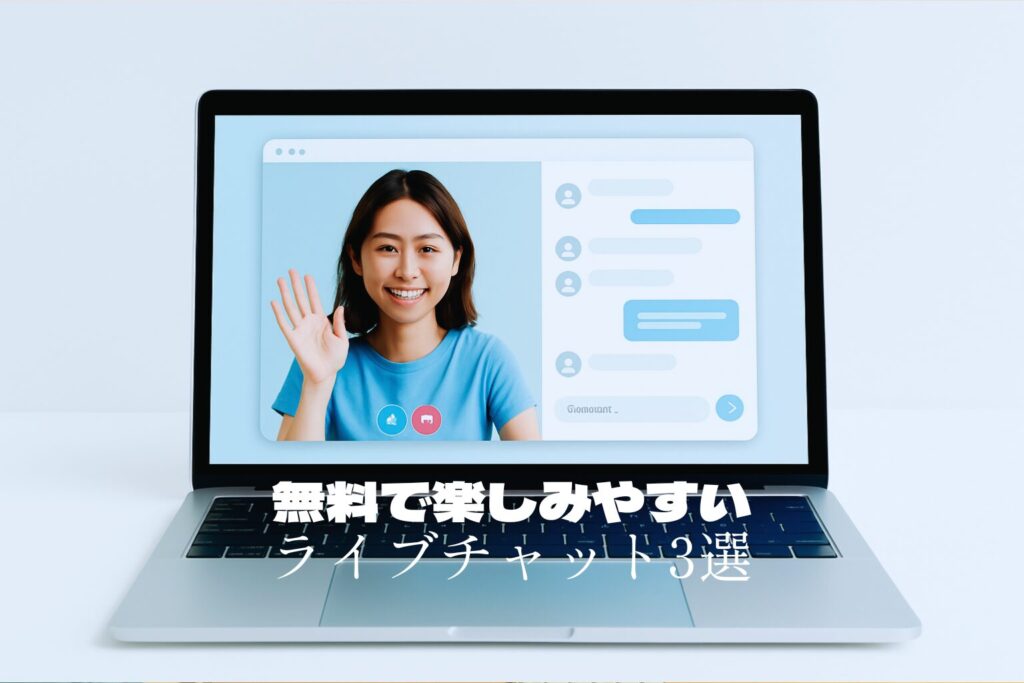 無料で楽しみやすいライブチャット3選｜“まずは試す”にピッタリの入口