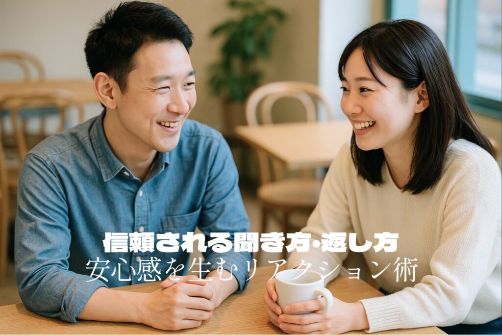 信頼される聞き方・返し方｜安心感を生むリアクション術
