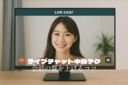 ライブチャット中級テクニック｜“また話したい”と思われる会話のコツ