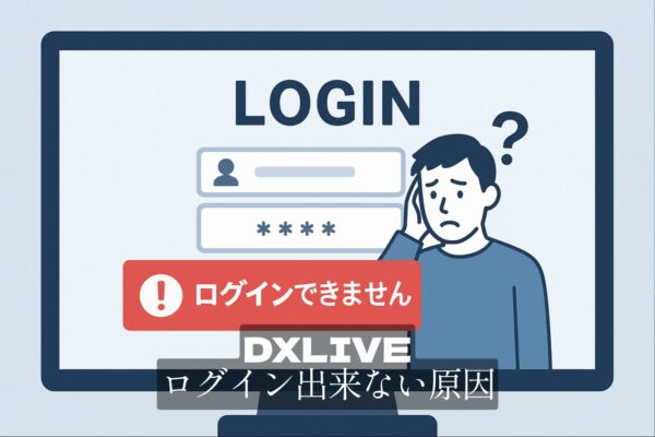 即解決！DXLIVEにログインできない・真っ白になる時の最短ルート
