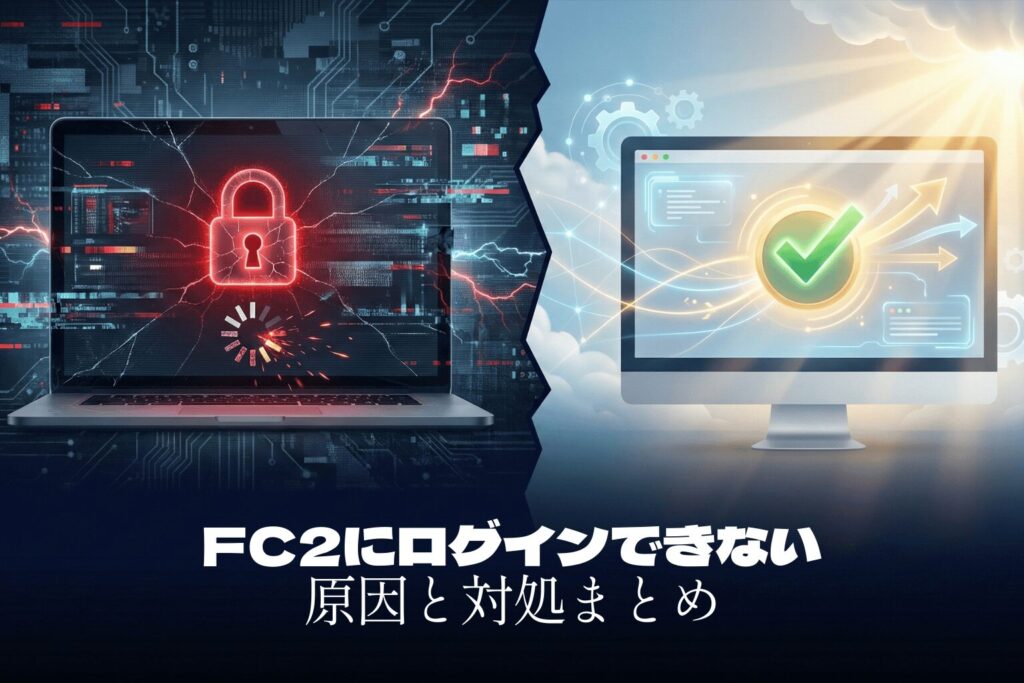すぐ直る！FC2ライブチャットにログインできない・見れない時の最短ルート