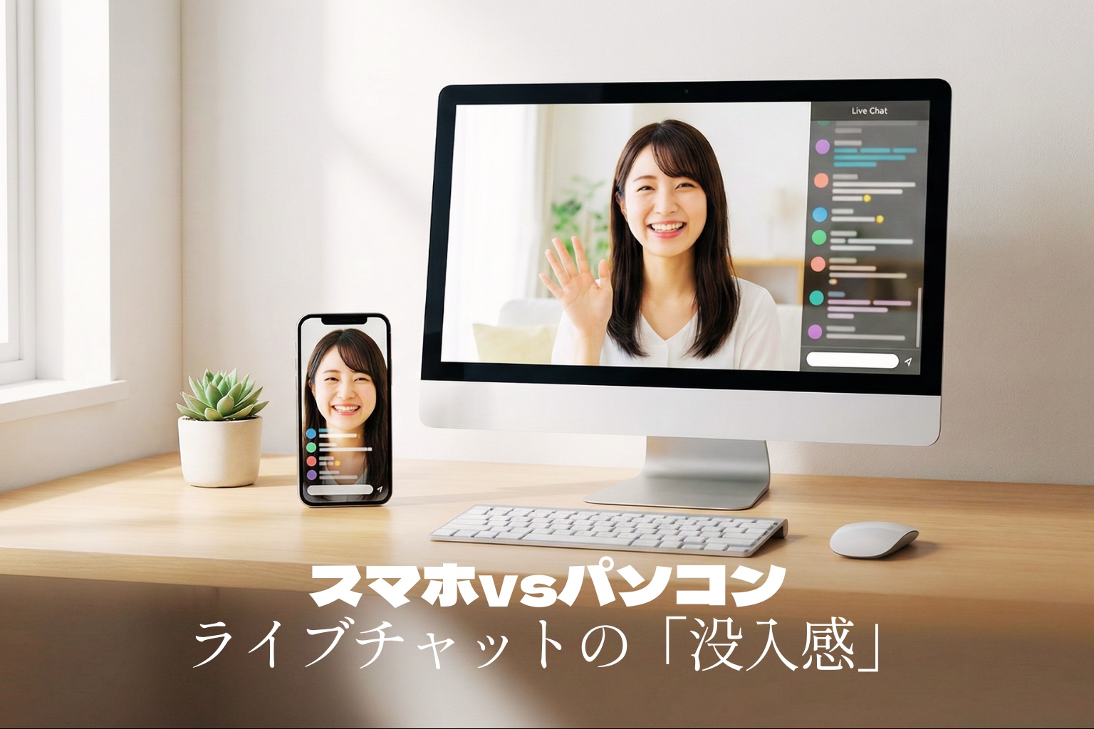 【環境】スマホvsパソコンどっちが快適？ライブチャットの「没入感」を最大化する視聴スタイル