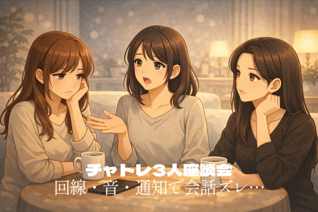 【第9回】チャトレ3人座談会｜回線・音・通知で会話がズレる“地味ストレス”
