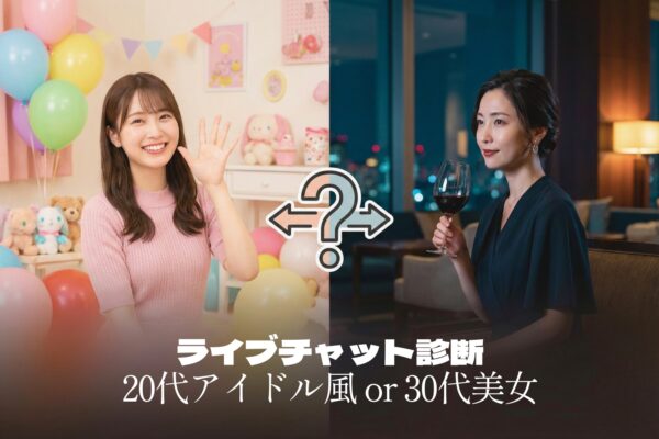 タイプ別・おすすめライブチャット診断｜20代アイドル派？30代美女派？