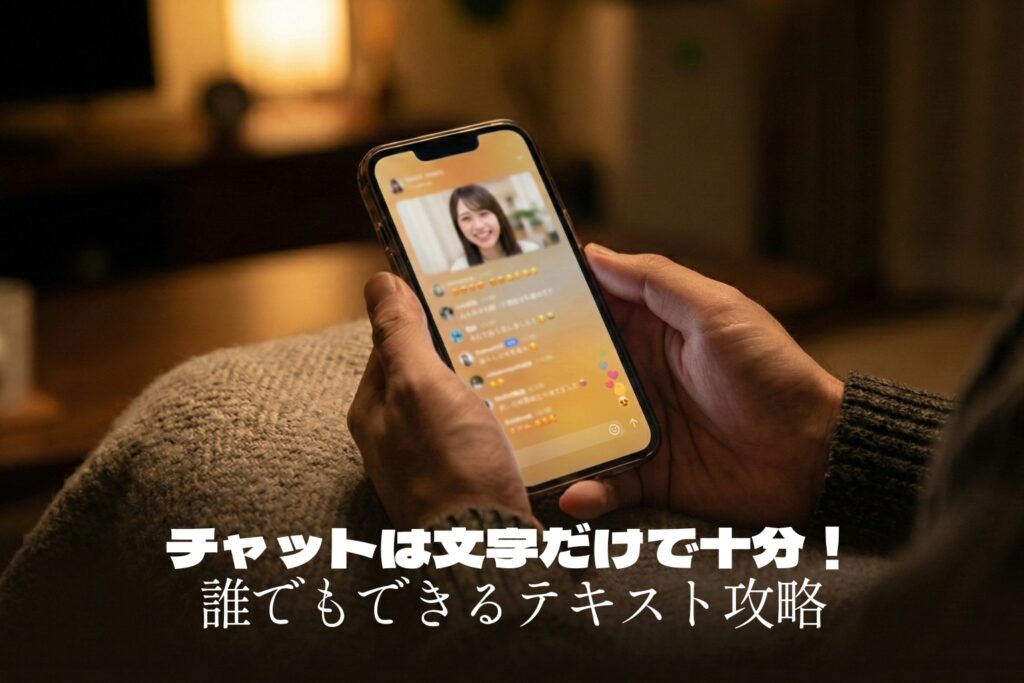 ライブチャットは『文字だけ』で十分！人見知り・短時間派のためのテキスト攻略