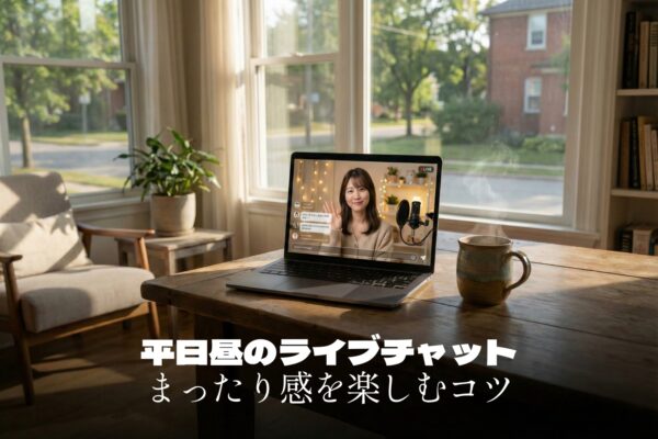 平日昼間のライブチャット活用術｜夜とは違う「まったり感」を楽しむコツ