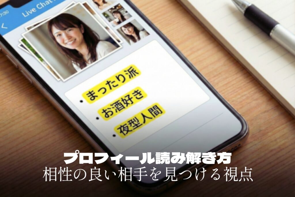 プロフィールの読み解き方｜相性の良いチャットレディを効率よく見つける視点