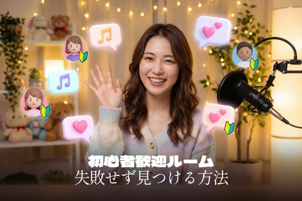 初見さん歓迎ルームの見つけ方｜雰囲気が合わない部屋を避けるコツ