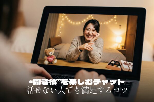 ライブチャットで“聞き役”を楽しむ｜話せない人でも満足度を上げるコツ