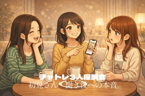 【第13回】チャトレ3人座談会｜初見さん・聞き役への本音