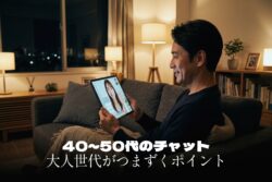 40代・50代から始めるライブチャット入門｜大人世代がつまずきやすいポイントと楽しみ方