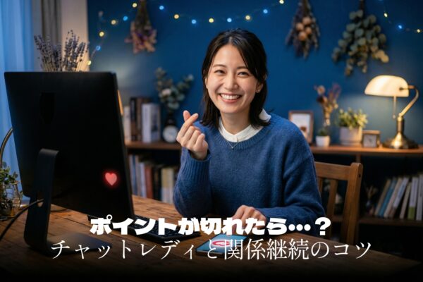 ライブチャット「ポイント切れ」後の繋ぎ方｜無料時間とDM活用術
