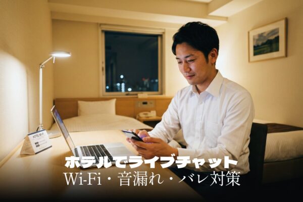 出張・ホテルでライブチャットを楽しむ｜Wi-Fi・音漏れ・バレ対策