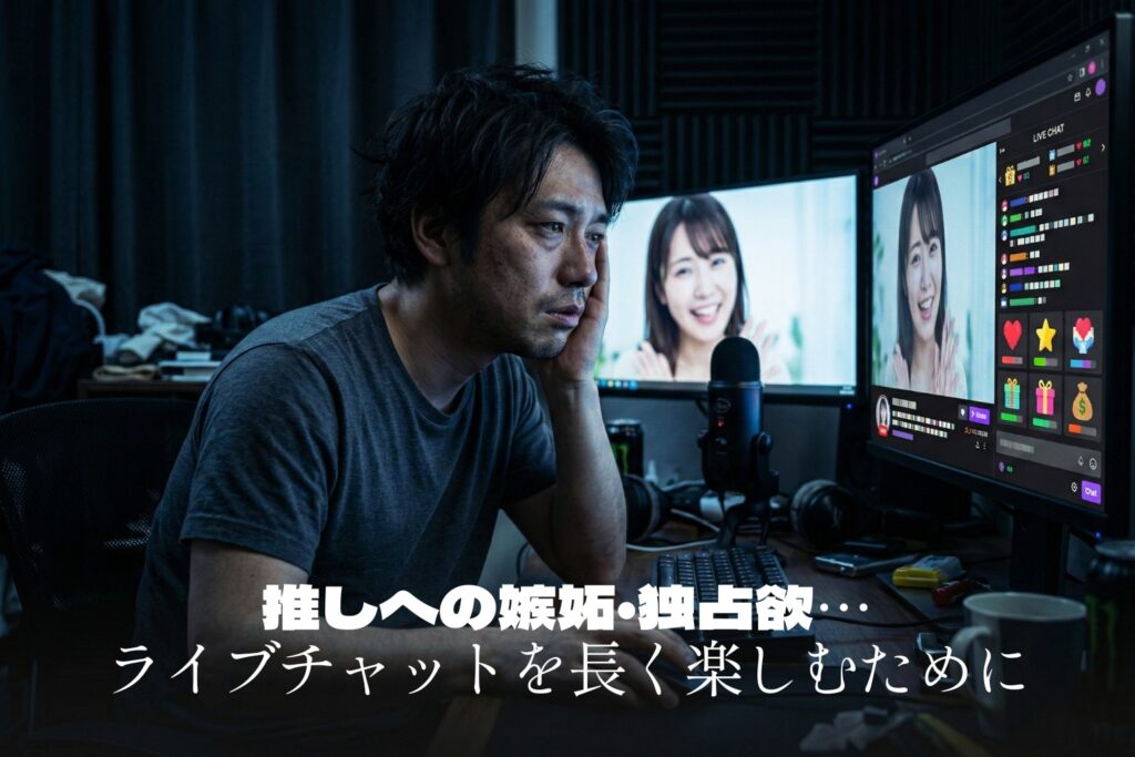 【独占欲・嫉妬】ライブチャットの推し活が辛い時の処方箋｜自分を壊さない付き合い方