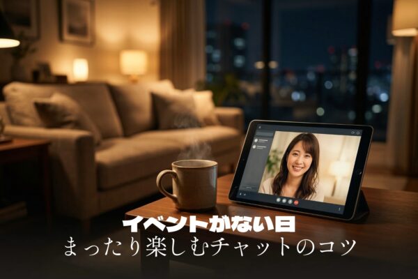 実はイベントがない日こそ「お宝」？ライブチャットをまったり深く楽しむコツ
