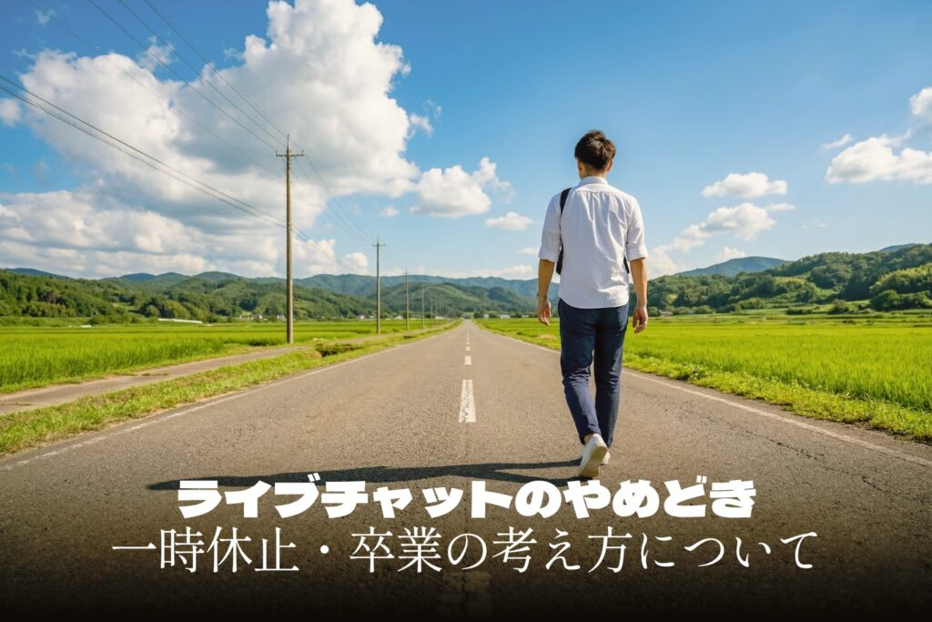 ライブチャットを卒業したい人へ｜依存を防ぐ「引き際」のサインと理想の離れ方