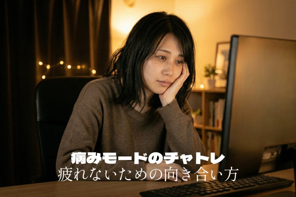 病みモードのチャットレディと向き合うには｜支える側が疲れないための線引き