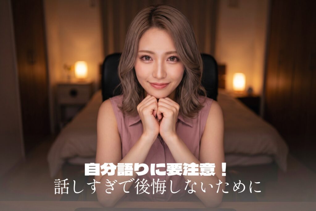 ライブチャットで話しすぎた後悔を防ぐコツ｜自分語りが長くなりがちな人へ