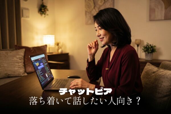 チャットピアは"落ち着いて話したい人"向き？｜ガツガツしない使い方